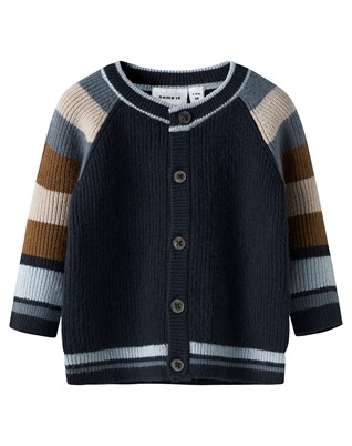 NBMSand LS Strickjacke - Navy Blazer